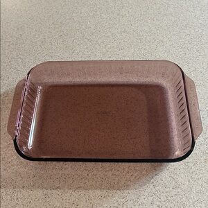 RARE Vintage VTG Pyrex cranberry 9 x 13 x 2 2QT 2L Lasagna casserole Bak…